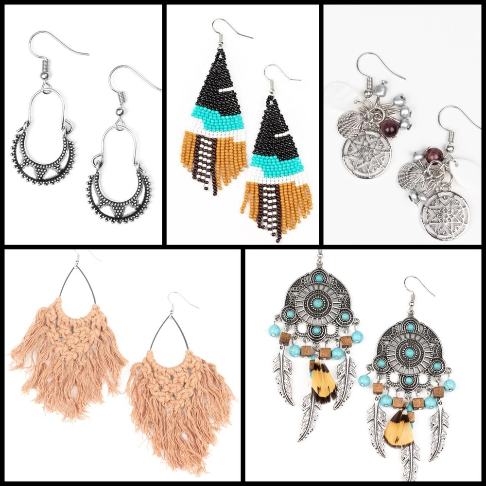 NEW! Paparazzi Set of 6 earrings!